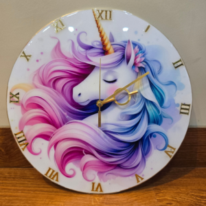 Fantasy Unicorn Resin Wall Clock