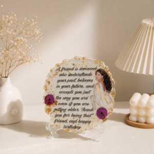 Customized Friendship Resin Plaque | Premium Personalized Quote Frame | Handmade Memory Keepsake