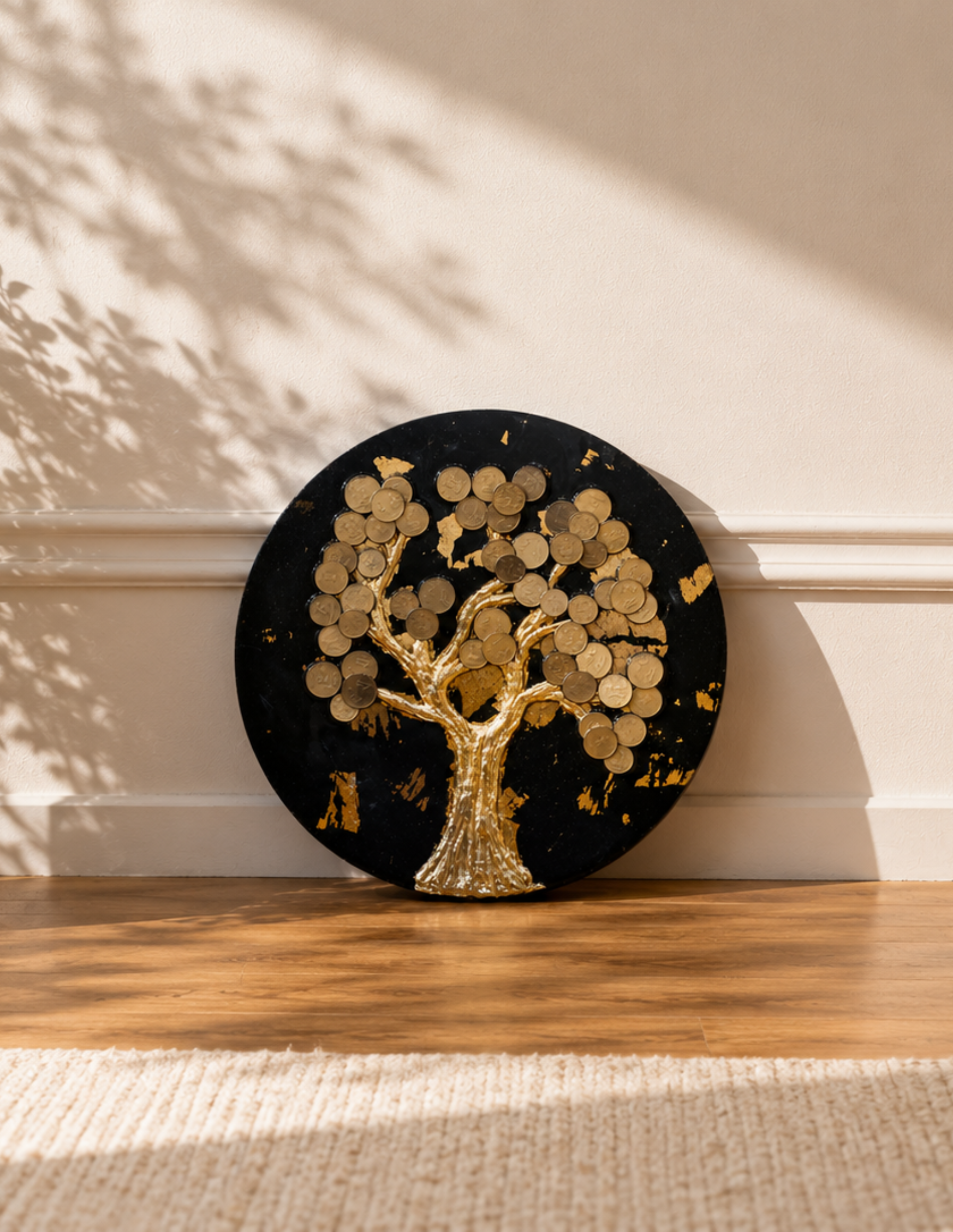 Luxury Resin Money Tree Wall Art | Premium Prosperity Decor | Handmade Financial Blessing Artwork