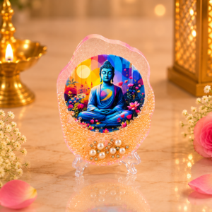 Buddha Resin Art Stand | Handmade Spiritual Decor | Premium Meditation Gift