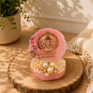 Luxury Resin Ganesha Decor Piece | Premium Spiritual Showpiece | Handmade Festive Home Decor