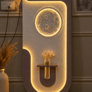 Luxury Moon Light Wall Decor | Premium LED Textured Wall Art | Modern Aesthetic Home Decor
