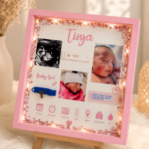 Personalized Baby Memory Frame | Customized Birth Details Frame | Handmade Keepsake Gift