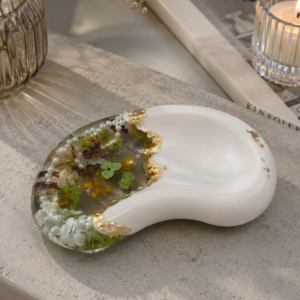 Luxury Resin Decorative Tray | Premium Floral Organizer Tray | Handmade Elegant Home Decor