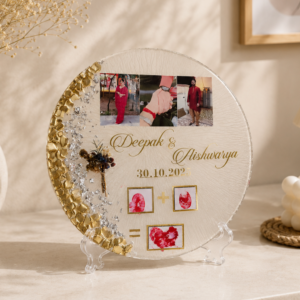 Personalized Couple Memory Plaque | Customized Resin Keepsake | Anniversary Gift