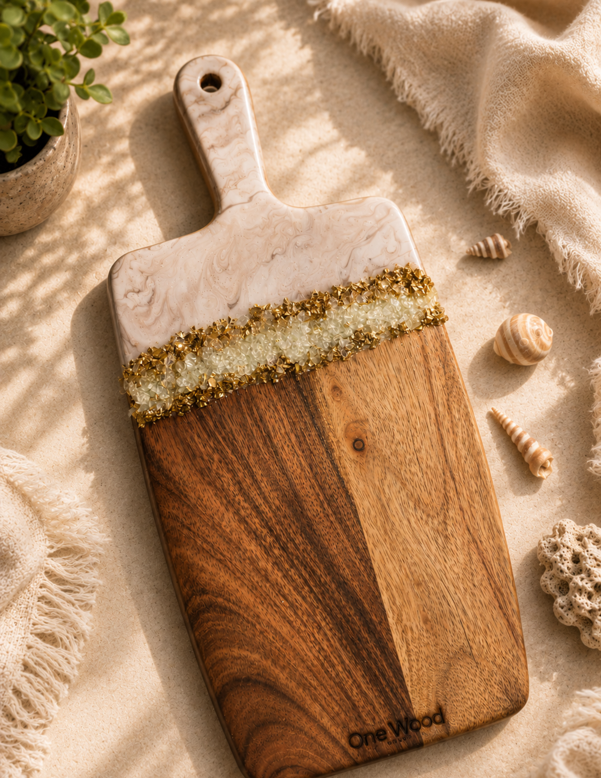 Luxury Resin Wooden Serving Board | Premium Cheese Platter Board | Handmade Kitchen Decor